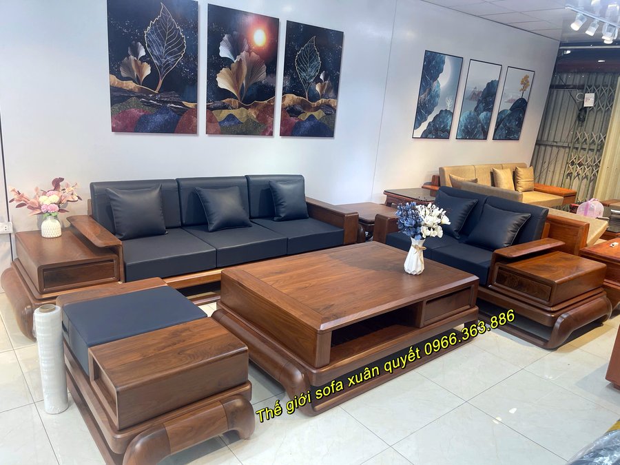 Bộ sofa gỗ cao cấp