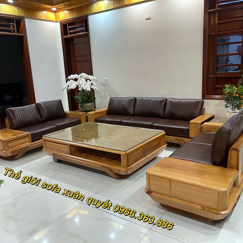 Đóng sofa gỗ theo yêu cầu